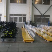 Mini mesa de elevación hidráulica pequeña para coche, plataforma de 150Kg, tijera móvil, con ruedas