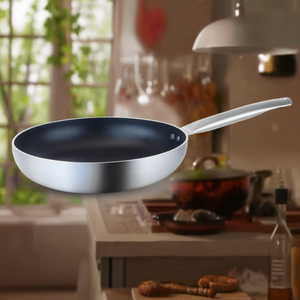 Padella Garinox Aine 28 cm antiaderente in acciaio inox per cucinare e friggere - Product Image 3