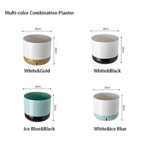Maceta pequeña de plástico esmaltado de gran oferta <span class=keywords><strong>para</strong></span> uso doméstico de escritorio con fines decorativos - Product Image 3