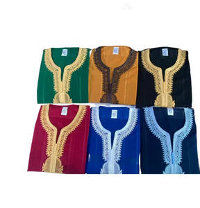 ثوب juba ملابس إسلامية تطريز أثواب مغربية إسلامية قفطان طويل سعودي عربي ثوب للرجال - Product Image 4