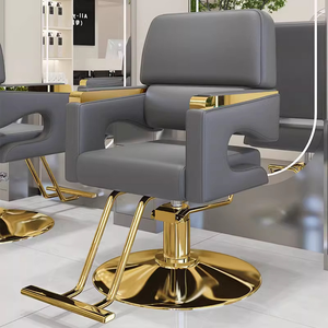 Chaise <span class=keywords><strong>de</strong></span> <span class=keywords><strong>Salon</strong></span> <span class=keywords><strong>de</strong></span> <span class=keywords><strong>Coiffure</strong></span> Robuste et Antirouille, Idéale pour les Barbiers Africains - Meilleure Vente - Product Image 2