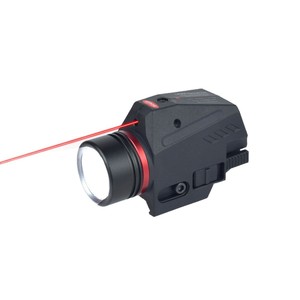 Lampe tactique sous-montée pour armes à feu, laser rouge, 150 lumens, 20 mm, lampe torche réglable, utilisation en extérieur - Product Image 1
