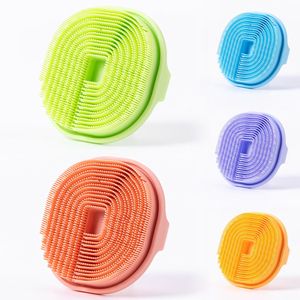 Customized Silicone Soft Bath Brush Silicone Bristles Bath Back Brush Body Washing Scrub Brushes - Product Image 3