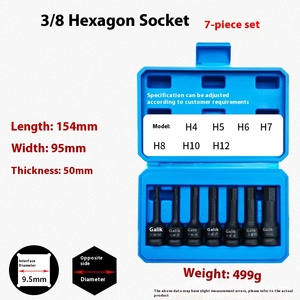 H4-H22mm 1/<span class=keywords><strong>2</strong></span> Antrieb Torx Impact Set Anpassbarer OEM-Vierkant schrauben dreher für Ratschen-/Elektro-/Schraubens chl üssel wartung Sechs kant schlüssel - Product Image 5
