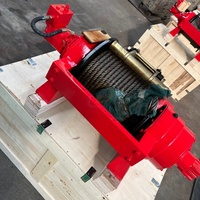 Treuil de dépannage et de remorquage compact pour camions, capacité de levage et de traction de 30000 lbs (8/10/15/20/25 tonnes), avec câble hydraulique en acier