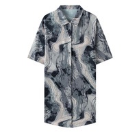 Ventes en gros de robes de nuit grande taille pour femmes, vêtements de nuit rafraîchissants pour femmes
