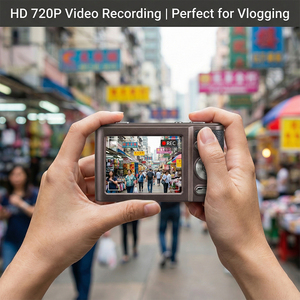 Cámara Portátil Recargable con Sensor de 5M, 30MP Interpolados, Modo de Paisaje Nocturno, para <span class=keywords><strong>Fotos</strong></span> de Viaje - Product Image 4