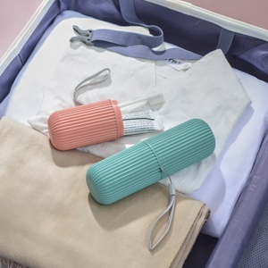 NingDa W452 Portaspazzolino in Plastica a Due Pezzi Ecologico e Contenitore Portaoggetti <span class=keywords><strong>per</strong></span> Viaggi, Set da <span class=keywords><strong>Bagno</strong></span> e Casa - Product Image 5
