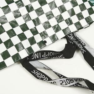 Grand sac fourre-tout pliable imprimé de logo personnalisé imperméable PP tissé promotionnel en polypropylène laminé shopping pliable pour les cadeaux - Product Image 5