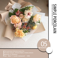 Papier d'emballage de fleurs de haute qualité, papier d'emballage de Bouquet de fleurs de couleur unie