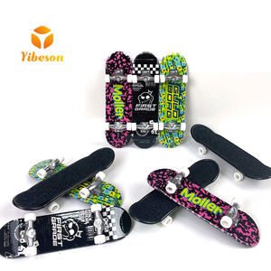 OEM Modèle d'impression personnalisé Roue blanche Jouet classique jouant Mini touche <span class=keywords><strong>Teck</strong></span> Deck Finger Skateboard - Product Image 1