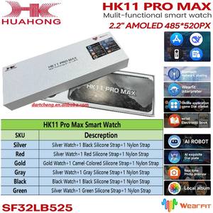 สมาร์ทวอทช์สายคู่รุ่น HK11promax Gen 2 หน้าจอ AMOLED เทียบเท่า HK10 Pro Max Plus สมาร์ทวอทช์ HK Series 10 11 HK11 Pro Max Gen2 - Product Image 3