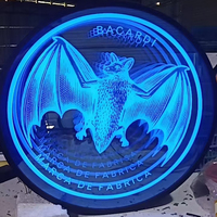 Meilcen - Letrero LED Personalizado con Espejo Infinito, Pantalla de Visualización, Soporte de Pared, Publicidad, Caja de Luz RGB, Gráficos, IP54, Edificios
