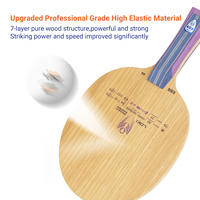 Lame de raquette de ping-pong Loki K6, nouvelle version améliorée, 5Ayous+2Limba, fibre de carbone, lame de tennis de table professionnelle