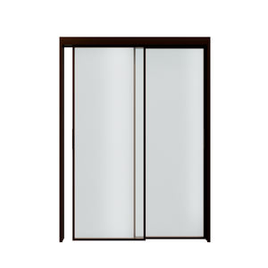 Portes coulissantes en verre <span class=keywords><strong>double</strong></span> <span class=keywords><strong>vitrage</strong></span> à cadre étroit en alliage d'aluminium insonorisé, <span class=keywords><strong>prix</strong></span> bas, personnalisées, sans cadre, minimalistes, pour chambre à coucher - Product Image 1