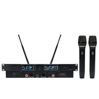 Microphone sans fil UHF double canal Shunyin SY03 avec affichage de la fréquence, qualité professionnelle pour karaoké et scène