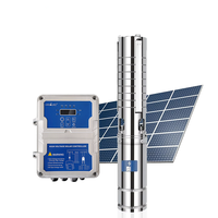 Pompe à eau solaire submersible Handuro 280v 3000w 300m 6.5m3/h  pour système d'irrigation, machine de pompage solaire