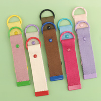 DANSKY multi-couleurs sac à dos bagages nom étiquette poignet lanière porte-clés tissu toile bricolage porte-clés sangle pour sac