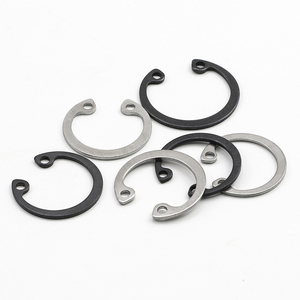 10 pièces/sac, anneaux de retenue en acier inoxydable 304/acier au carbone, oxyde noir, pour trous M6-M150, circlips internes pour trous GB893.1 - Product Image 2