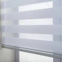 Fabrication de stores à taille personnalisée Décoration de la maison couvrant Persianas Moteur automatique Pare-soleil à rouleau Fenêtre électrique Stores zébrés