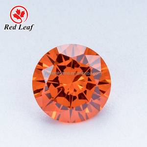 Redleaf takı kübik zirkonya çeşitli renk yuvarlak şekil gevşek taş CZ taşlar - Product Image 6