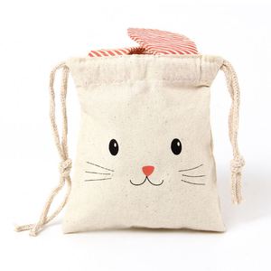 Cotton Bundle Pocket String Cotton <b>Bag</b> Cute Cartoon <b>Canvas</b> <b>Bag</b> Organic Cotton <b>Drawstring</b> <b>Bag</b> - Product Image 1