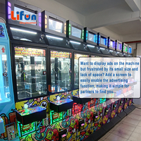 Lifun Mega Mini Claw Crane Machine avec accepteur de billets, jeu d'arcade personnalisé avec casier de récompenses, certifié CE, divertissement familial LF-C13