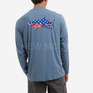 Camiseta de Pesca Personalizada de Verano, de Poliéster Suave, Transpirable, Anti-UV, de Manga Larga, de Secado Rápido, Ropa de Pesca Profesional - Product Image 5