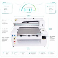 Imprimante UV à plat 60x50cm CMYK avec encre blanche, séchage UV LED pour supports de café, accessoires de café personnalisés, nouvelles lignes ouvertes