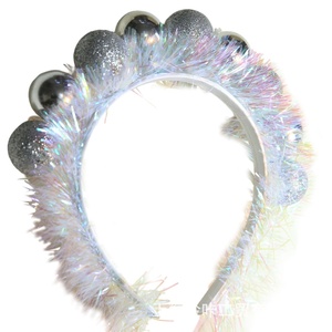 LOWOSAIWOR Diadema Unisex Hecha a Mano con Diseño <span class=keywords><strong>de</strong></span> Papá Noel, Bastón <span class=keywords><strong>de</strong></span> Caramelo, Asta <span class=keywords><strong>de</strong></span> Reno y Alce Adorable para Árbol <span class=keywords><strong>de</strong></span> Navidad, Fiestas y Festivales - Product Image 6