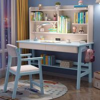 Bureau d'étude élégant de haute qualité 2026 avec grande étagère, mobilier de chambre, table d'écriture en bois