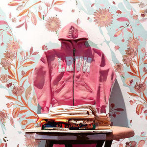 Sudaderas con Capucha de Alta Calidad para Hombre, Bordadas, con Cierre, Gruesas, de Otoño, 450GSM, Felpa Francesa, 100% Algodón, Lavado Ácido Vintage - Product Image 4