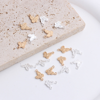 Nuevos Conectores de Mariposa de Oro Laminado de 14k para la Fabricación de Pulseras y Collares, Proveedor Minimalista