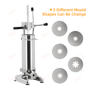 Máquina de Churros Manual Comercial de Acero Inoxidable, Capacidad de Tolva de 2L 3L, Máquina para Hacer Churros con 5 Boquillas de Descarga - Product Image 2