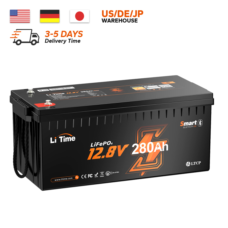 Fast Shipping 200a Bms Deep Cycling 12.8volt 280ah Lithium Ion Battery Pack Rechargeable Long Lifepo4 Fast Shipping Included