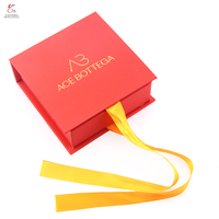 Coffrets cadeaux bijoux personnalisés avec encre de soja feuille d'or logo pour bague boucles d'oreilles collier bracelet
