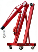 Grue de levage pliable portable de 2 tonnes, hauteur de levage maximale de 2,4 m, poids léger de 58 kg, pack de 2 pièces, 0,11 m³ pour atelier de réparation automobile