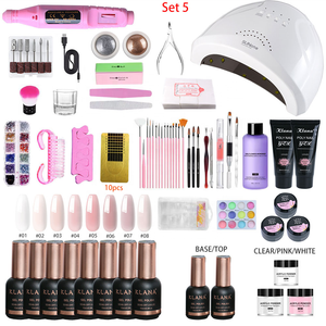 Kit de Herramientas de Uñas Portátil Completo KLANA para Salón, Uso Profesional en Salón de Uñas, con Lámpara UV LED, Kit Completo de Gel para Uñas - Product Image 5