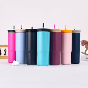 Vaso Térmico para Auto de 24 oz con Asas, de Acero Inoxidable 304/201, Mantiene las Bebidas Frías por 6-12 Horas - Product Image 1
