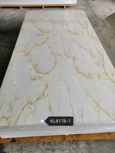 Pannello Murale in PVC Personalizzato 1,2*2,4m, Lastra Decorativa Impermeabile UV Effetto Marmo per Interni - Product Image 2