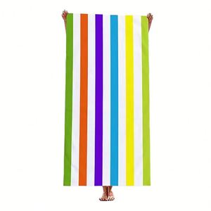 Luxury Sublimation <b>extra</b> <b>Large</b> Recycled Sand Free Rpet Microfiber Suede Beach <b>Towel</b> with Logo Custom Print - Product Image 1