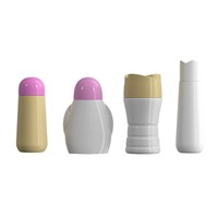 Bouteilles d'emballage en plastique PET vides de 200ML, 250ML, 300ML, 380ML avec bouchon à fleur, petit flacon pour perles parfumées Savage Waist