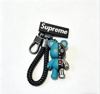 Nouveau porte-clés mécanique en époxy petit ours, personnalisé, dessin animé, pour couple, sac unisexe, pendentif créatif, ornement