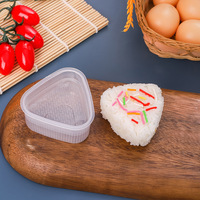 Moule à sushi triangulaire pour boulettes de riz, en plastique PE écologique, presse manuelle DIY pour bento