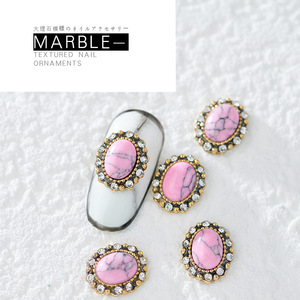 Decoración de Uñas con Forma de Corazón de Metal Vintage, Estilo 2024, Joyería Retro, Adornos de Uñas DIY con Efecto Mármol - Product Image 4