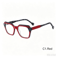 Monture de lunettes optiques en acétate, monture carrée pleine, montures de lunettes de prescription, plusieurs couleurs, logo personnalisé, lunettes pour hommes et femmes