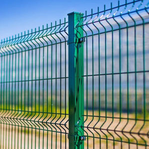 Waterproof 3D Curved <b>PVC</b> Coated Welded Wire Mesh <b>Fence</b> Steel Frame for Building Garden - Product Image 5