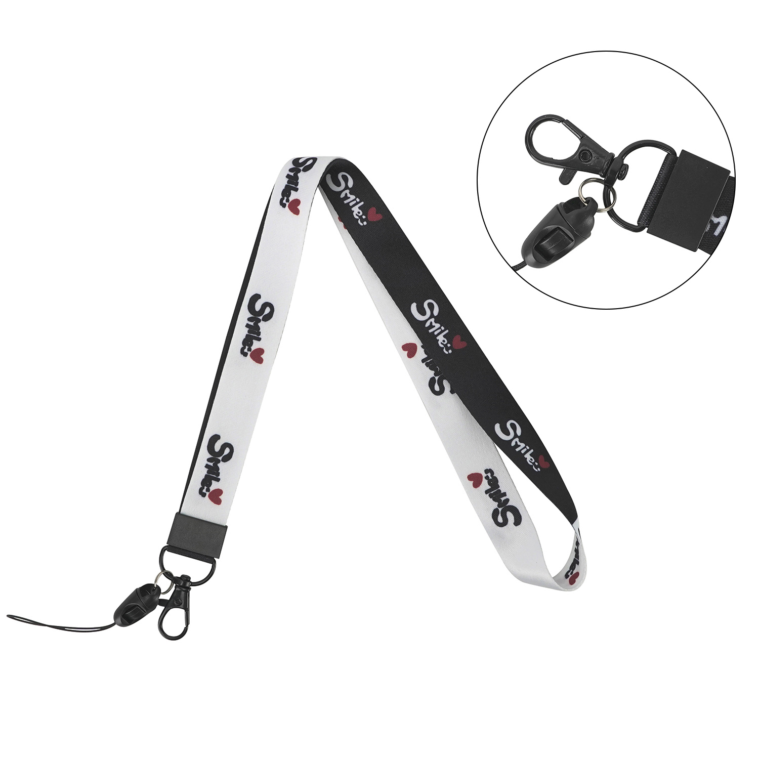 Midi Logo Customized Print Whistle Strap ID Card Holder Personalized KeyChain Sports Water Bottle Lanyard Ribbon Image 2