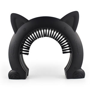 Nueva Puerta para Gatos Ecológica de Plástico para Puertas Interiores/Exteriores con Cepillo y Montaje en Ventana y Pared - Product Image 1