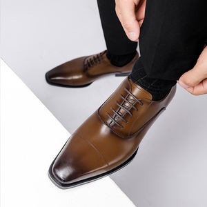 Chaussures de <span class=keywords><strong>Mariage</strong></span> Classiques et Habillées pour Hommes en Cuir Véritable – Élégance Formelle pour le Bureau et les Soirées - Product Image 2